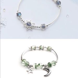 Mineral stone strench bracelet
